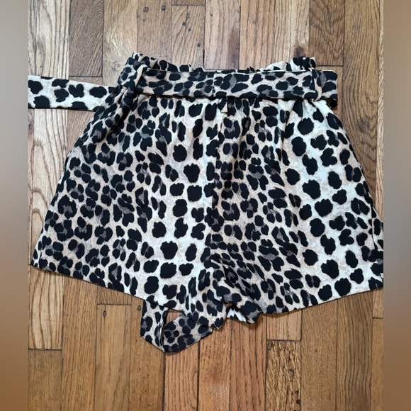 Leopard Zara Shorts With Belt Small - Picture 4 of 5
